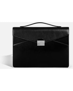 Montblanc Flache Meisterstück Aktentasche - Schwarz