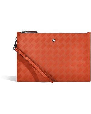 Montblanc Clutch aus Extreme Leder - Rot