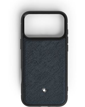 Montblanc Schutzhülle für iPhone 17 Pro Max aus Sartorial Leder - Schwarz