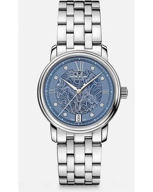 Montblanc Tradition Automatic Date 32 mm - Bleu