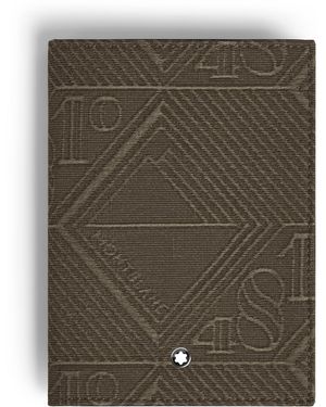 Montblanc Funda Pasaporte de Jacquard 4810 - Verde
