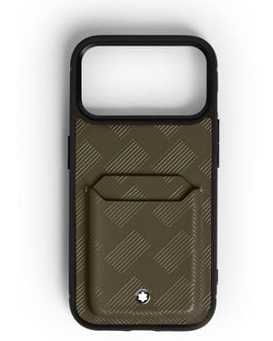 Montblanc Custodia Rigida per iPhone 17 Pro con 2 scomparti - Verde