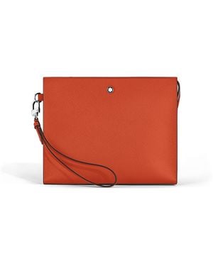 Montblanc Clutch aus Sartorial Leder - Rot