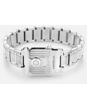 Montblanc Bracelet En Acier Collection Meisterstück Glacier - Métallisé