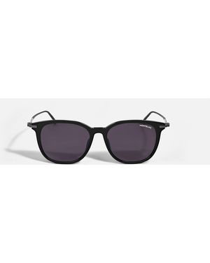 Montblanc Rechteckige Sonnenbrille Mit Schwarzer Kunststofffassung