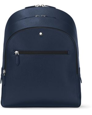 Montblanc Sartorial Rucksack mittelgroß mit 3 Hauptfächern - Blau