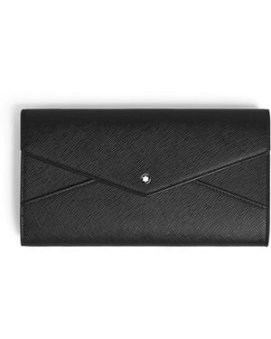 Montblanc Envelope Cartera Continental Fina - Negro