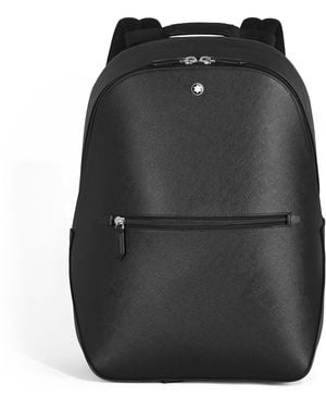 Montblanc Mochila Pequeña de Piel Sartorial - Negro