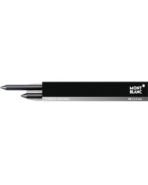 Montblanc 2x Leonardo Sketch Pen Minen - Schwarz