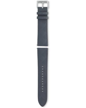Montblanc Bracelet en cuir de veau gris Extreme 3.0 avec boucle ardillon - Bleu