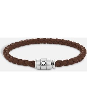 Montblanc Medium Soft Leather Fauve Brown Bracelet