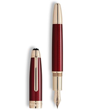 Montblanc Pluma Estilográfica Meisterstück Golden Hour Solitaire - Rojo