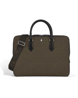 Montblanc Flache Schreibmappe aus 4810 Jacquard - Schwarz