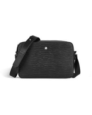 Montblanc Bolso Mensajero de Piel Corteccia - Negro