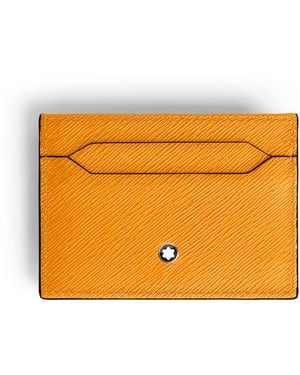 Montblanc Tarjetero para 5 Tarjetas de Piel Sartorial - Naranja