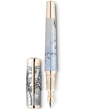 Montblanc Stilografica The Hovering Dragon A Journey among Dragons Edizione Limitata 88 - Bianco