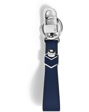 Montblanc Schlüsselanhänger Inkwell aus Meisterstück Leder - Blau