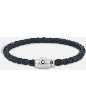 Montblanc Medium Soft Leather Avio Blue Bracelet