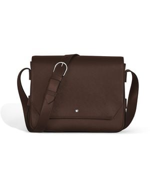 Montblanc Bolso Mensajero Cinturón de Piel Sartorial - Marrón