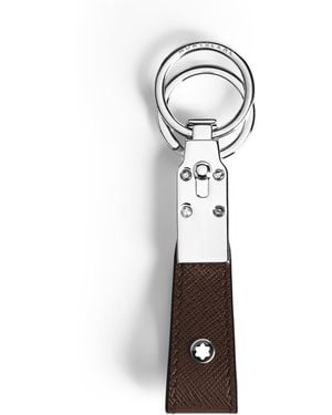 Montblanc Schlüsselanhänger mit Schlaufe aus Sartorial Leder - Mettallic