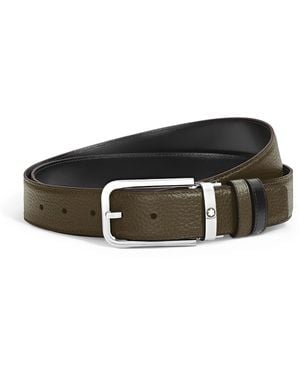 Montblanc Cintura Reversibile 35 mm - Nero