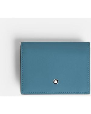 Montblanc Soft Nano Continental Wallet - Blue