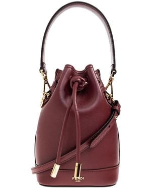 Fendi Mon Tresor Leather Mini-Bag - Purple