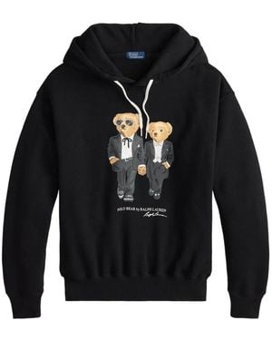 Polo Ralph Lauren The Ralph & Ricky Tuxedo Bear Hoodie - Blue