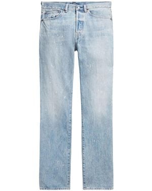 Polo Ralph Lauren Jeans With Splashes Relaxed Straight-fit - Blue