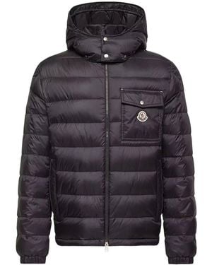 Moncler Short Puffer Verith With Hood - Blue
