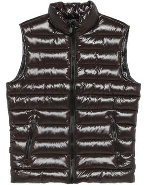 Save The Duck Gil Padded Vest With Lacquered Finish - Black
