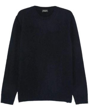 Roberto Collina Casentino-Effect Crewneck Sweater - Blue