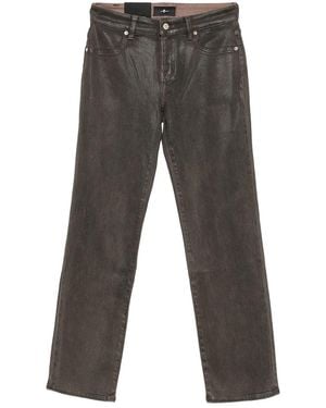 7 For All Mankind Calie Straight Leg Jeans - Grey