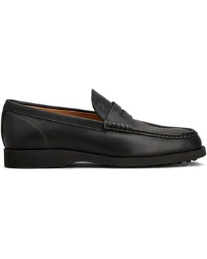 Tod's Light 98L Leather Penny Loafers - Black