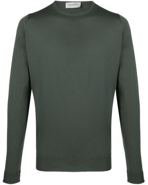 John Smedley Marcus Wool Sweater - Green