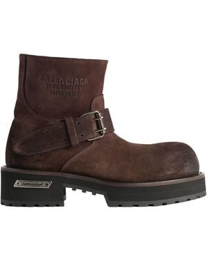 Balenciaga Venom Mini Ankle Boots - Brown