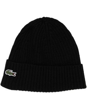 Lacoste Berretto Con Applicazione - Nero