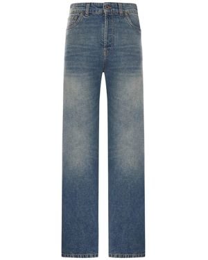 Miu Miu Five-Pocket Denim Trousers - Blue