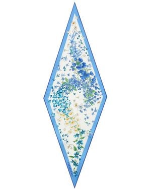 Ferragamo Diamond-Shaped Scarf Spring Print - Blue