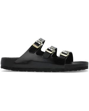 Birkenstock Patent Leather Florida Fresh Sandals - Black