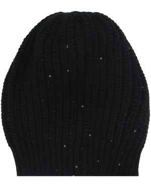 Brunello Cucinelli 'Diamante' Cap - Black
