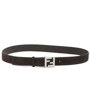 Fendi Squared Ff Belt - White