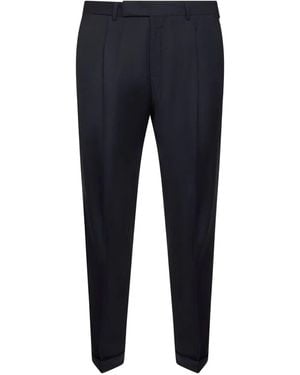 Pantaloni Torino Rebel Wool Tailored Pants - Blue