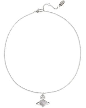 Vivienne Westwood Valentine's Agnatha Bas Relief Necklace - White