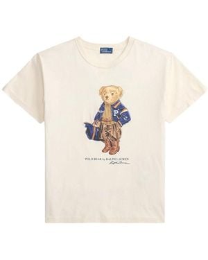 Polo Ralph Lauren Cotton Jersey Polo Bear T-Shirt - White