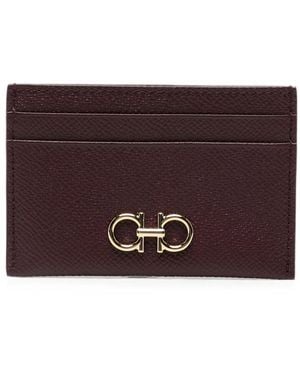 Ferragamo Gancini Cardholder - Purple