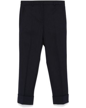 Incotex Tapered Wool Trousers - Blue