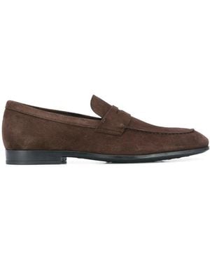 Tod's Suede Penny Loafers - Brown