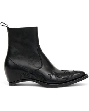 Maison Margiela Stivali Western Heel-Less - Nero