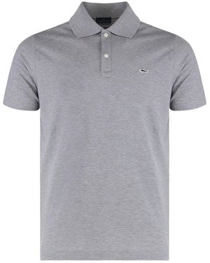Paul & Shark Double Piqué Cotton Polo Shirt - Grey